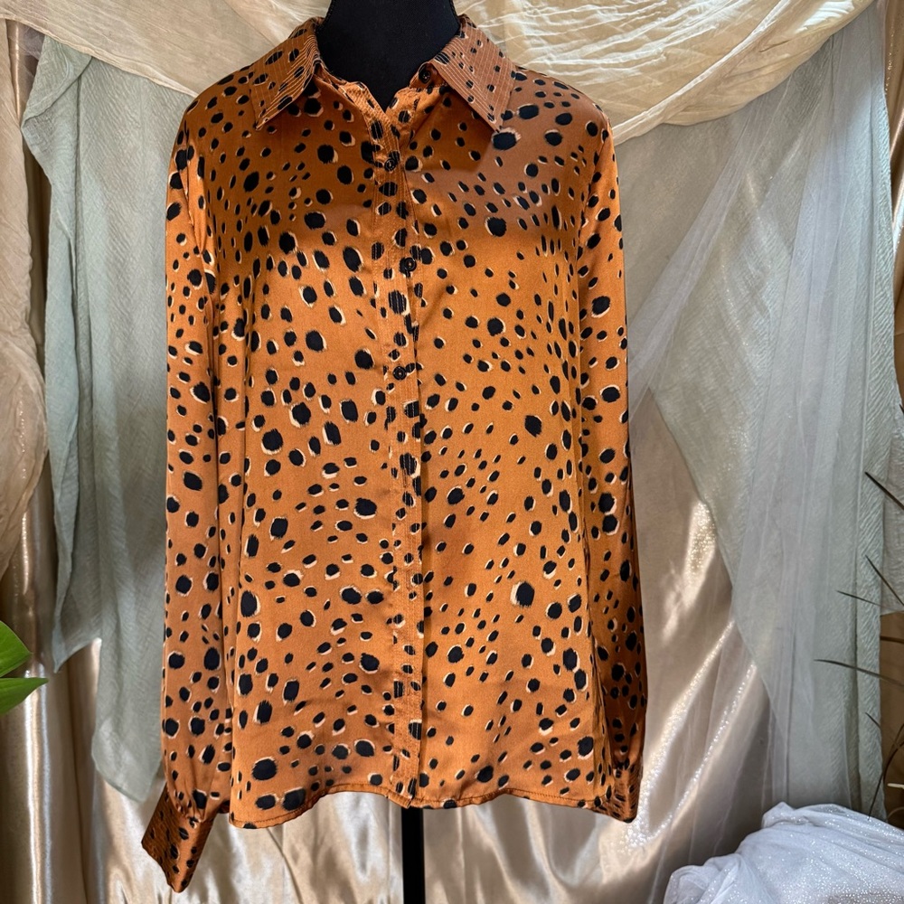 Daniel Rainn Animal Print Blouse